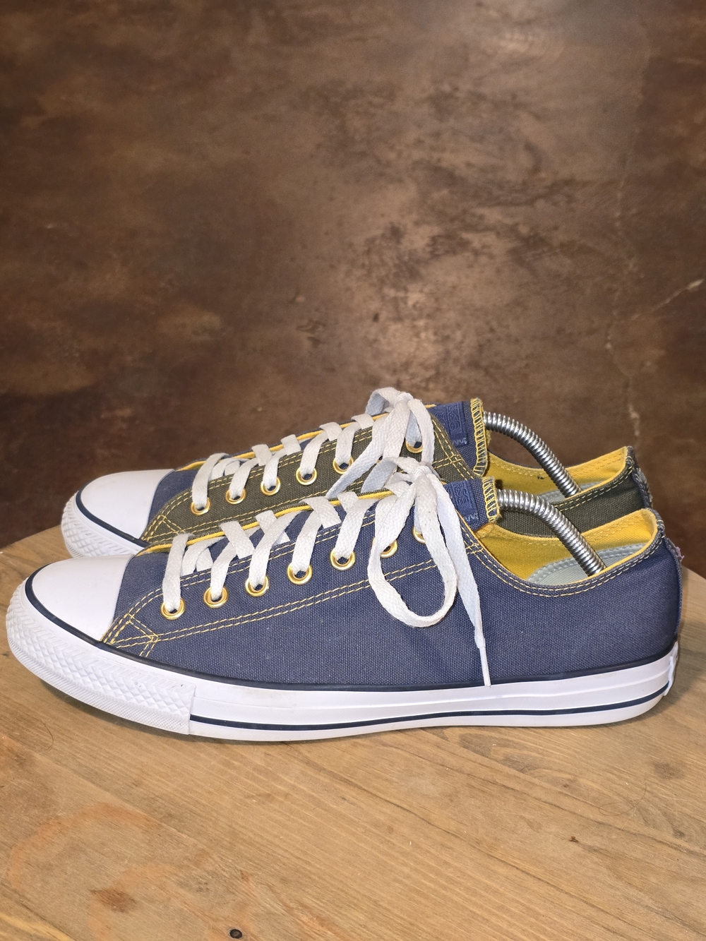 Converse Custom Two Tone Navy Olive Chuck Taylor All Star Ox JensKers Men's 10 - Picture 3 of 8
